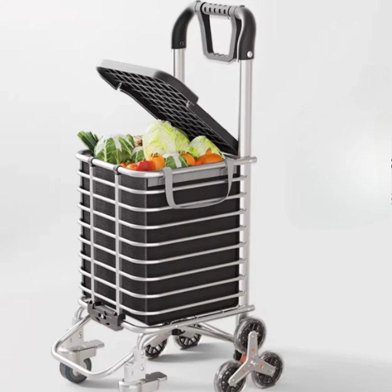 shopping-folding-trolley-with-rubber-wheels-cart-for-buying-foods-aluminum-alloy-step-climbing-baggage-trolley-shopping-cart