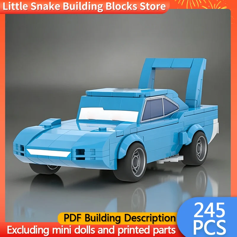 人気アニメ都市車モデルmocビルディングブリックレーシングカーモジュラーテクノロジーギフトホリデーアセンブル子供用おもちゃセット