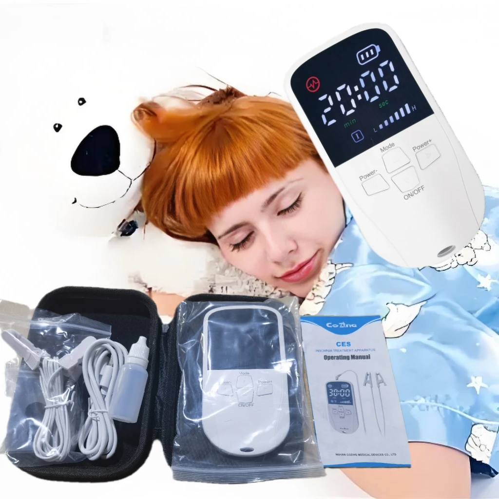 

Mini Handheld CES Sleep Aid Device - Smart Microcurrent EMS Pulse Stimulation for Stress, Anxiety & Insomnia Relief