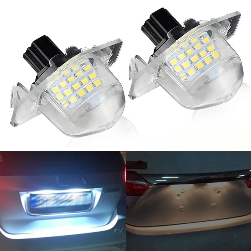 2x Led License Plate Light Lamp for Honda Crosstour CR-V HR-V Insight Jazz(Fit) Odyssey Stream 34101S60013