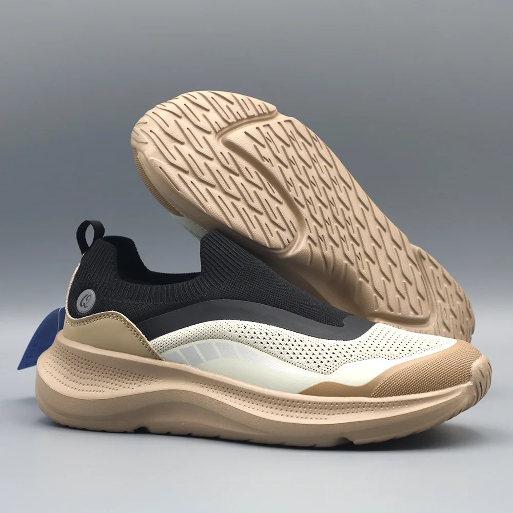 Spring New Shoes for Men Breathable Knit Casual Shoes Lightweight Comfortable Sport Jogging Shoes Youth Street Slip-on Sneaker view 4