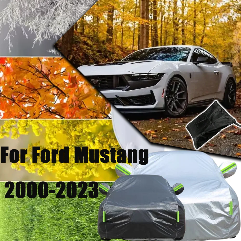 

Outdoor Protection Full Car Cover Snow Cover Sunshade Waterproof Dustproof Exterior Car Accessories For Ford Mustang 2000-2023