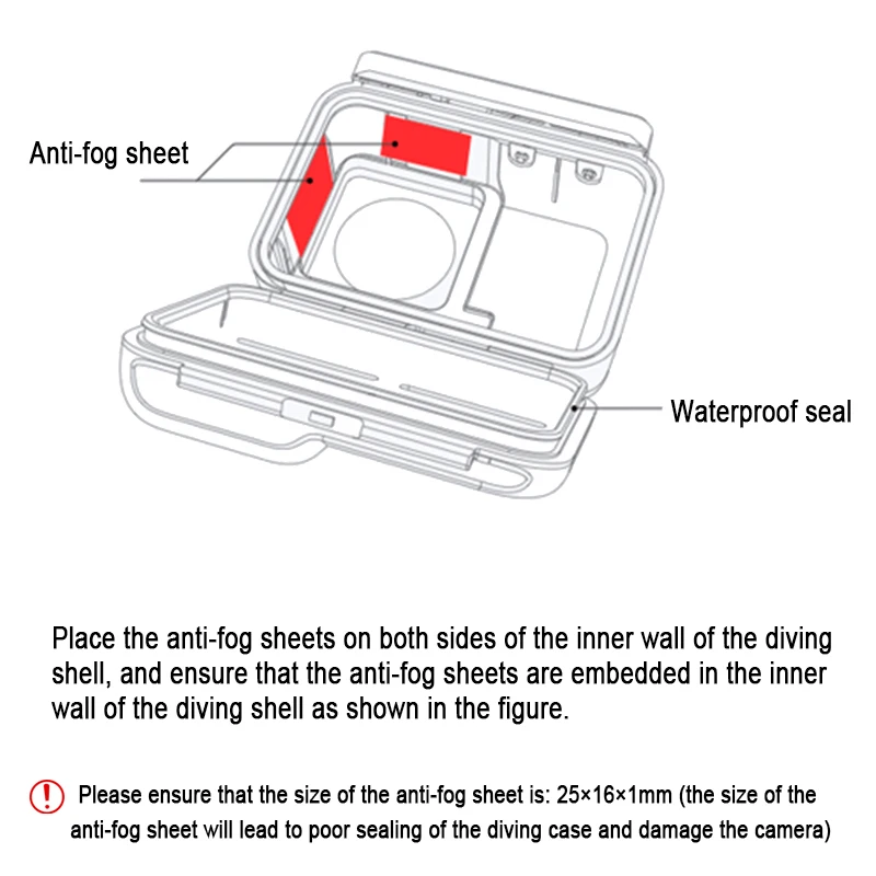 Водонепроницаемый чехол для объектива Insta360 ONE R RS 4k, 45 м