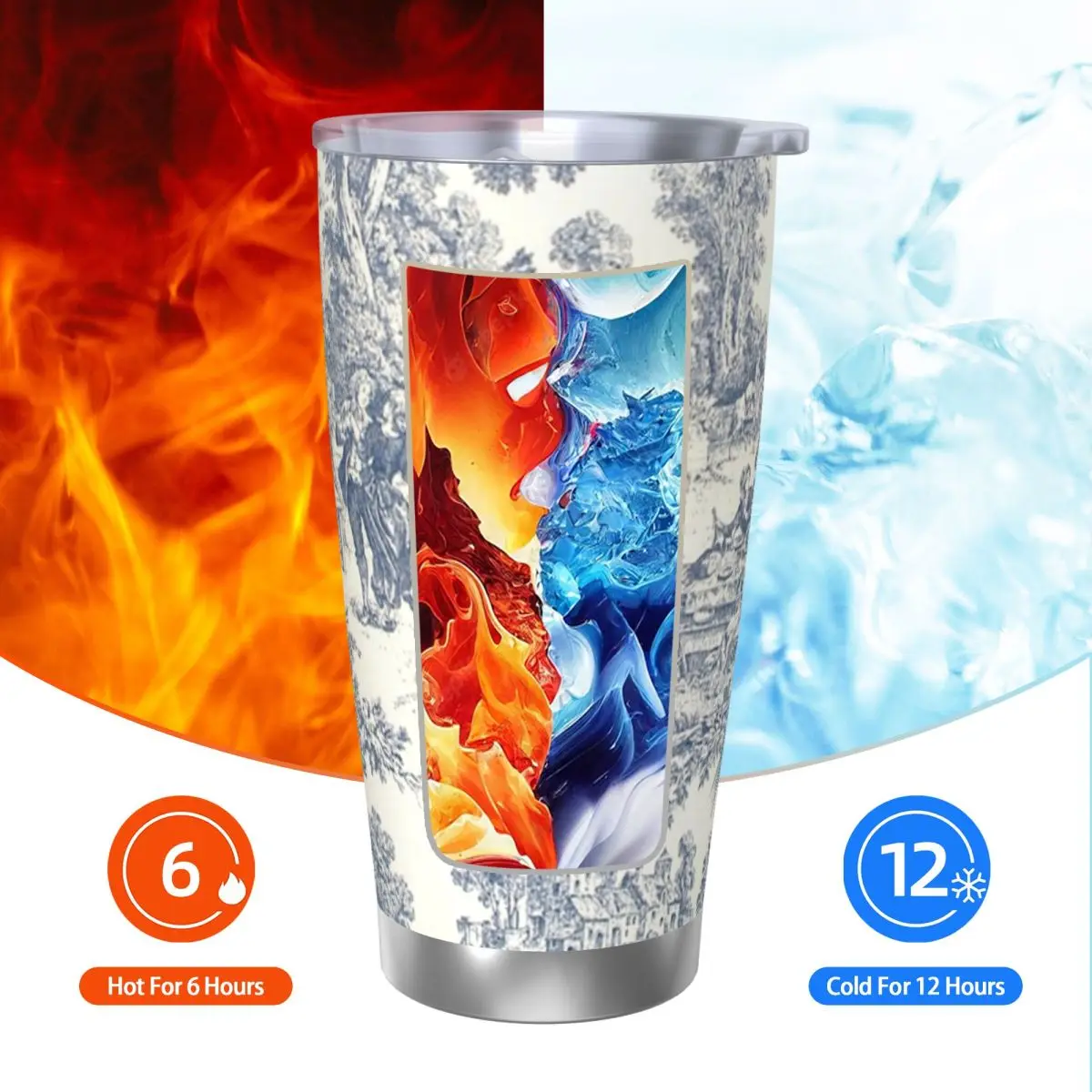 

Коврик для ванной Toile De Jouy Number 2, Pj5bfflb1xm, стакан из нержавеющей стали, кружка с вакуумной изоляцией, термохолодные чашки, соломинка с крышкой, 20 унций