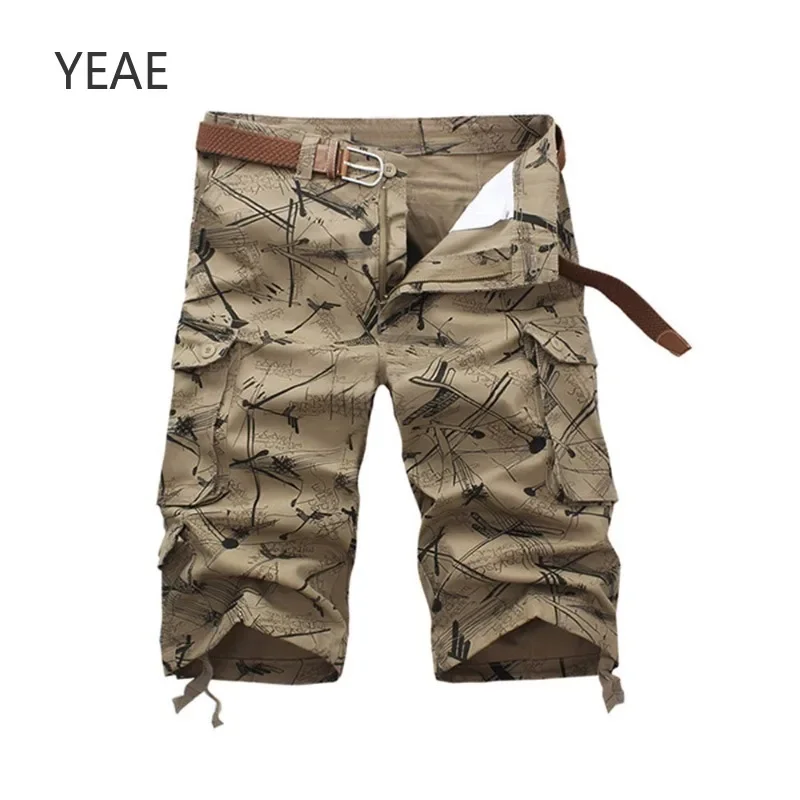 

Casual Shorts Daily Loose Fashion Print Shorts with Multiple Pockets Man Pants Summer 2025 New Outdoor Simple Baggy Sweatpants
