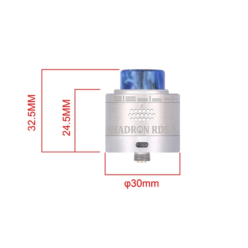 الأصلي البخار كريف Hadron RDSA خزان Vape البخاخة 510 الموضوع 810 بالتنقيط تلميح 30 مللي متر قطر السجائر الإلكترونية المرذاذ #2