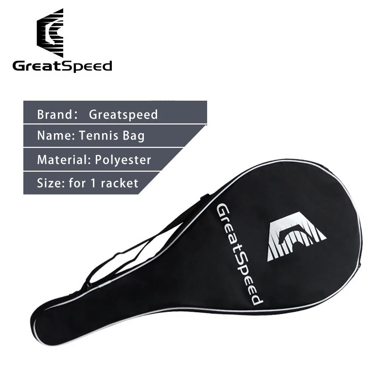 Original Greatspeed Tennis Bag Tennis Racket Cover Single Pack Protective Bag Portable Waterproof Shoulder Bag Tenis Cover
