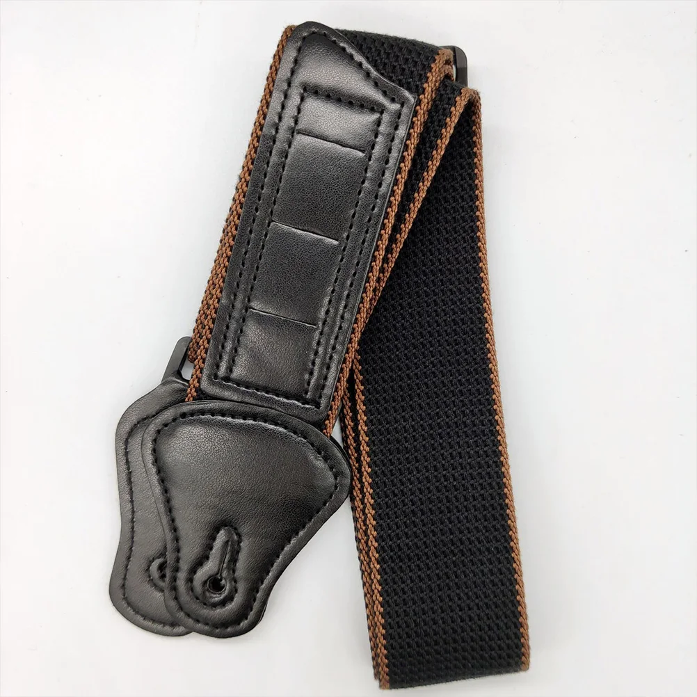 

Guitar Strap Electric Acoustic Ukulele Durable Black Adjustable Length Strong Load Bearing Anti Wear