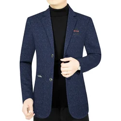 Men Luxurious Business Casual Blazers Jackets New Autumn Man Formal Wear Suits Coats High Quality Male Blazers Men's Clothing 4X