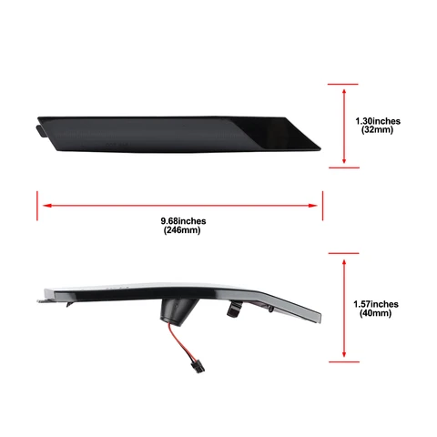 Для Ford Fusion 2006-2009 Mercury Milan 2006-2009 передний бампер Янтарный светодиодный фонарь на крыло, боковые габаритные огни, указатель поворота 6E5Z-13200-C