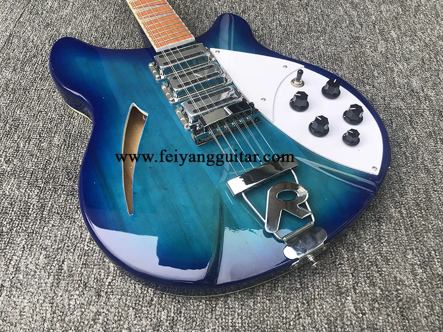 electric guitar，Picture color, 360 12strings， 2-Piece Pickup，Rosewood Fingerboard，high quality guitar，free shipping