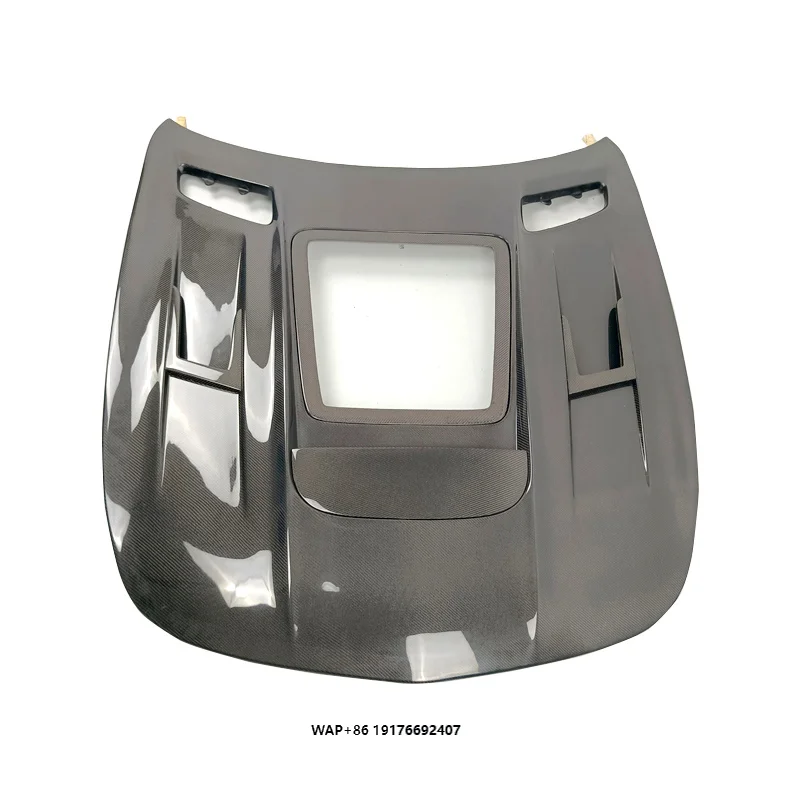 GTR GTS GT Carbon Fiber Transparent Hood