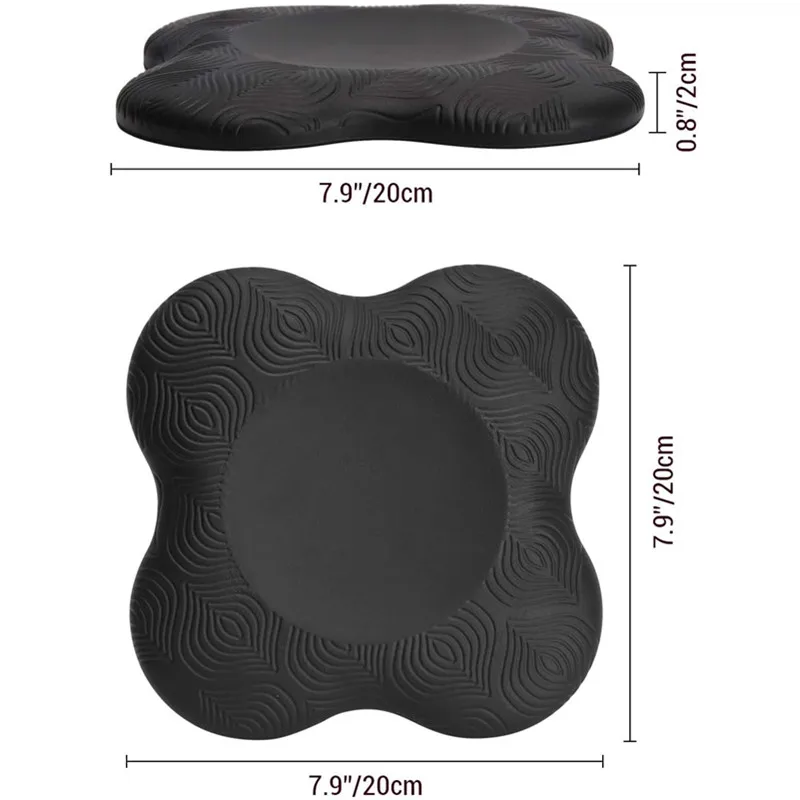 1/2Pcs Yoga Knee Pad Cushion Soft TPE Foam Support Protective Pad for Elbow Leg Arm Balance Exercise Fitness Workout Yoga Mat