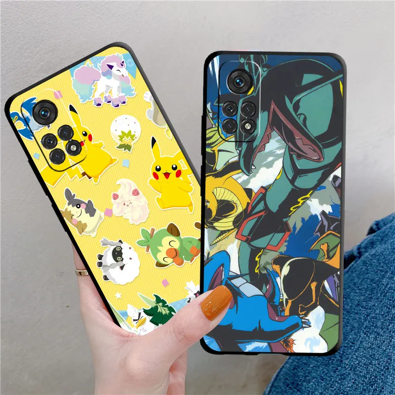 Custodia per Xiaomi Mi Poco X3 NFC 11 Lite 11T Pro F5 10T 12 X4 F1 13 F3 12T M5 M4 M3 copertura del telefono TPU Funda Pikachu Pokemon Cartoon