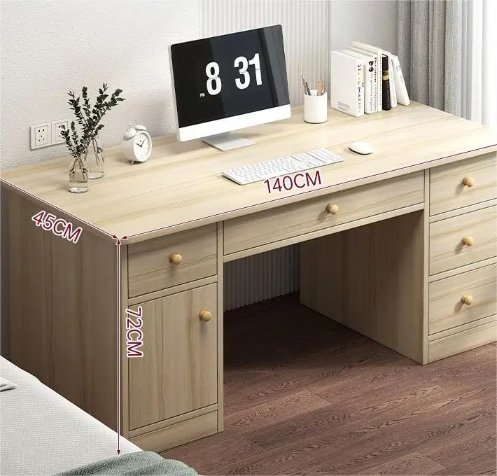 #Wholesale Custom Logo Modern Bedroom Bookcase Computer Standing Desk with Printer Space Office Luxury Style