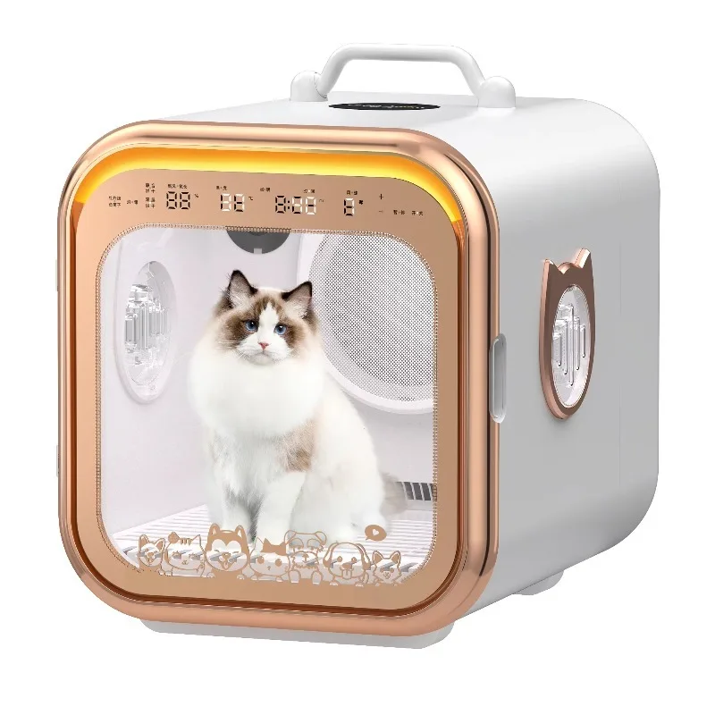 

67L Intelligent Square Design Pet Hair Dryer Box Low Noise Automatic Cat Dog Hair Dryer Smart Temperature Control Made Plastic