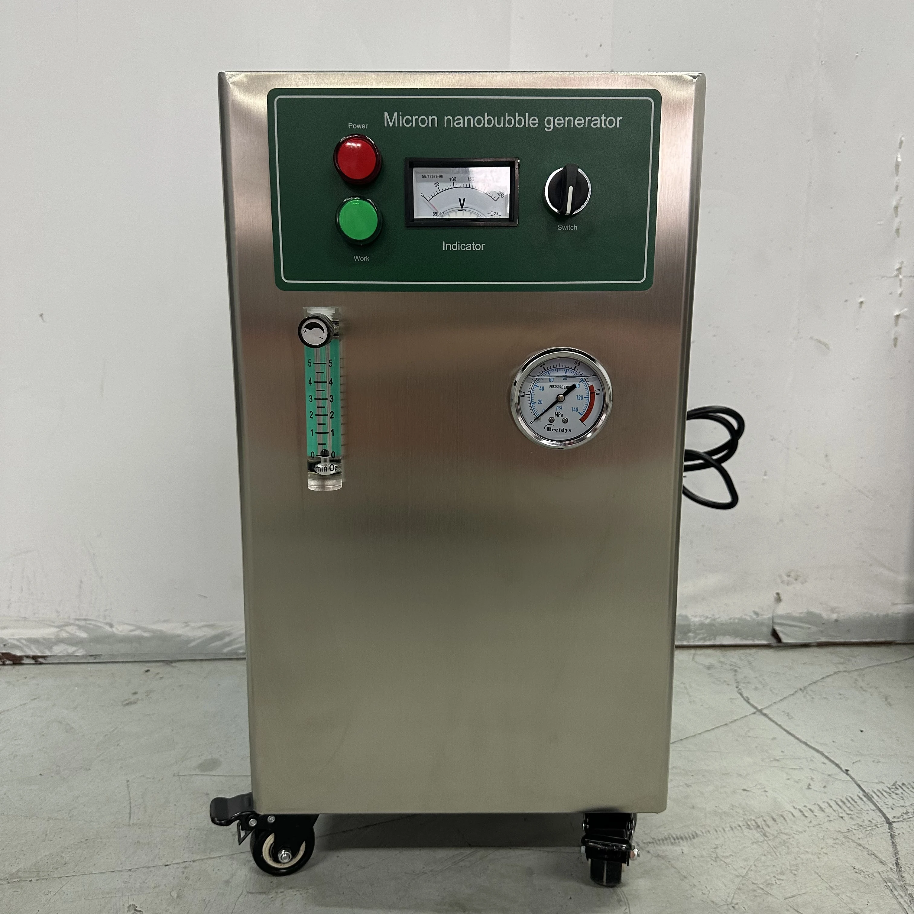 Nanobubble Generator with On-board Oxygen Ozone