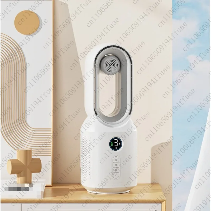 

Безлистный вентилятор, настольная зарядка через USB, домашний подарок, креативный настольный вентилятор с освещением настроения