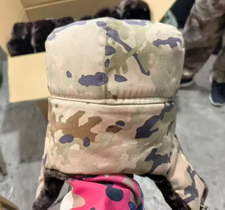 Chinese 21 New Camouflage Lei Feng Hat Winer Bomber Cap XK Desrt