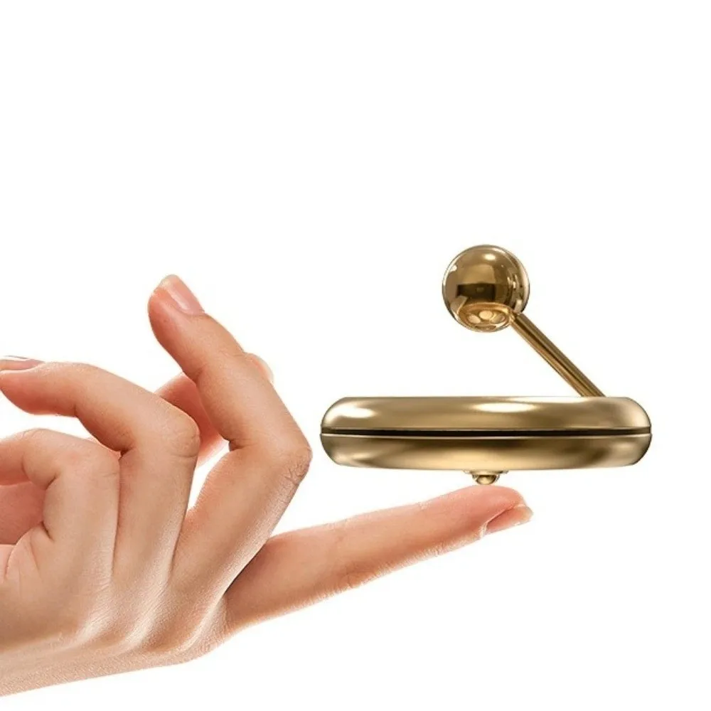 Fun Four Hole Metal Fidget Spinner Focus Aid Metal Floating Fidget Toy Relaxation Durable Fingertip Spinner Desktop