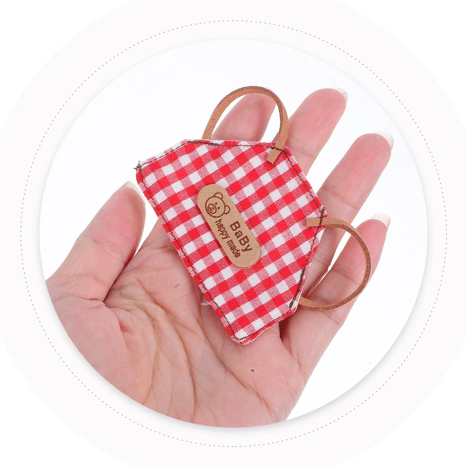 

2 шт. фартука для кукольного домика 10-15 см, в клетку и полоску, из мягкой моющейся ткани, для кухни и выпечки