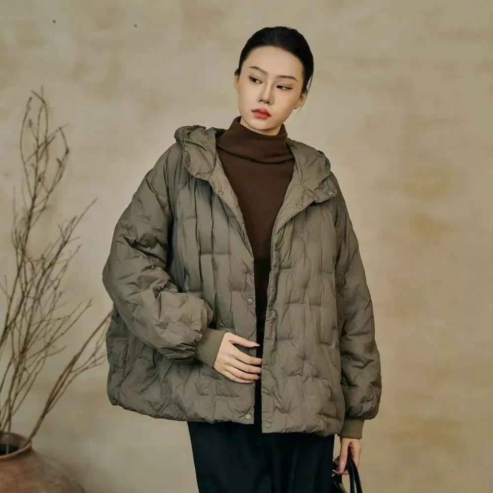 

Natural Duck Down Jacket Women 2025 Fashion New Down Coat Women Spring Down Jacket Autumn American Style Feather Puffer Jacket