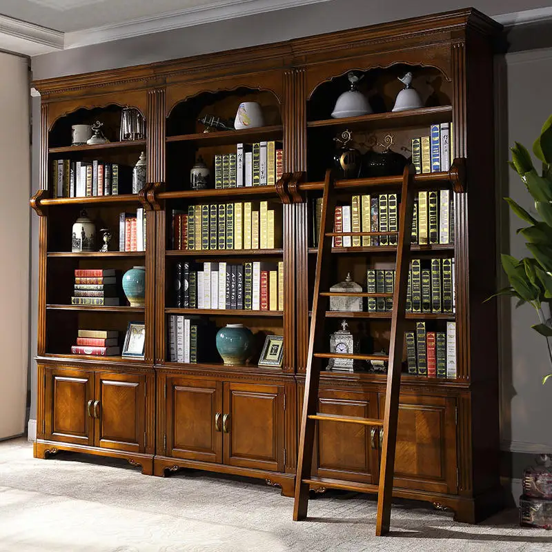 

Американский кантри, комбинированный книжный шкаф, шкафчики для хранения, шкафы для файлов, многослойная мебель из массива дерева