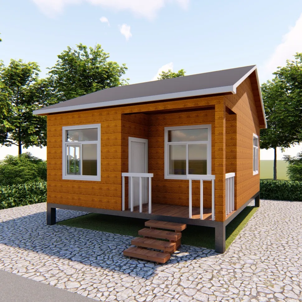 Modern Industrial-Style Prefabricated Guest Cabin for Villas and Apartments Backyard Use