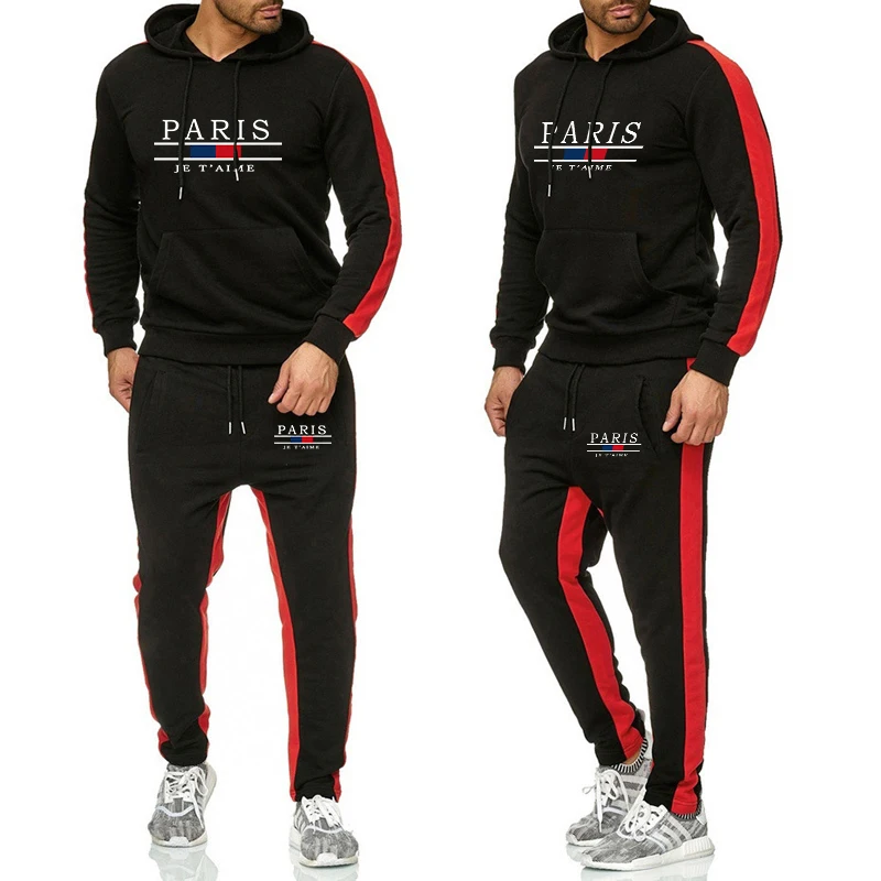 Männer Trainingsanzug Mode Bequeme Männer Zwei Stück Im Freien Set Heißer Verkauf Sportswear Jogginghose Hoodie Casual Jogging Einzel Hosen