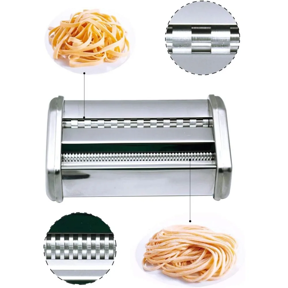 Imagem -05 - Electric Pasta Maker com Motor Máquina de Massa Automática Manivela e Rolos Multifuncionais