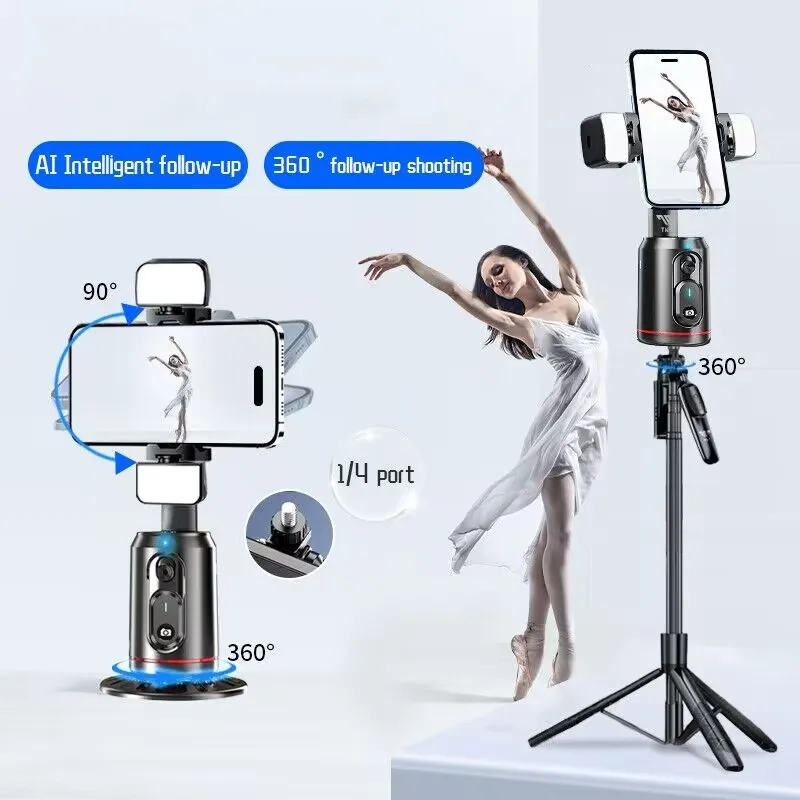 

Roreta 2025 НОВЫЙ стабилизатор подвеса, палка для селфи, складной беспроводной штатив с подсветкой и Bluetooth-монопод с затвором для IOS Android