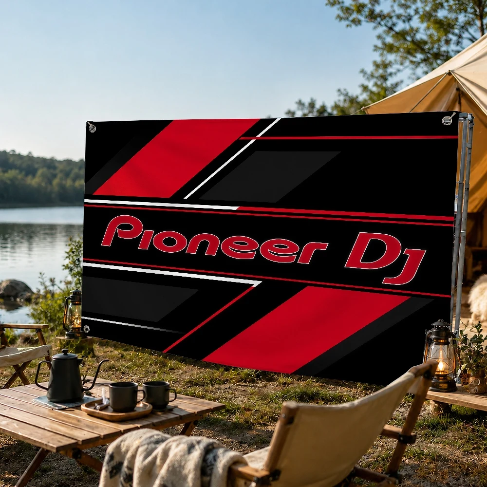 P-Pioneer DJ Brand flag Decoration Outdoor Picnic Party Art Hanging Home Camping Party Banner