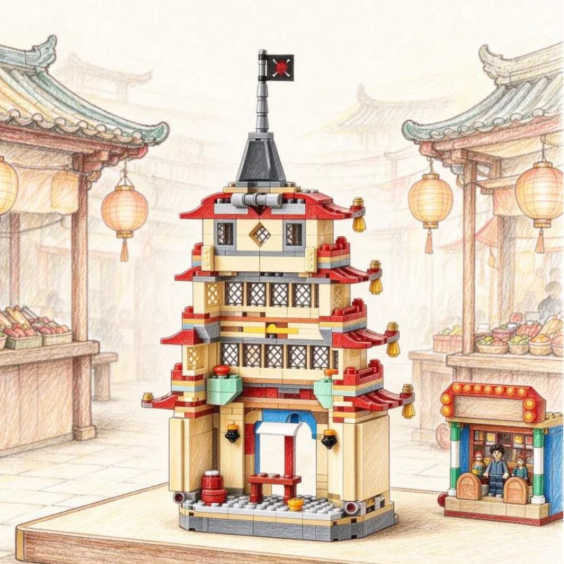 2026 926pcs Classic Movie Sets Arlong Park War Puzzle Model Building Block Bricks Interactive Toys For Birthday Festival Gifts