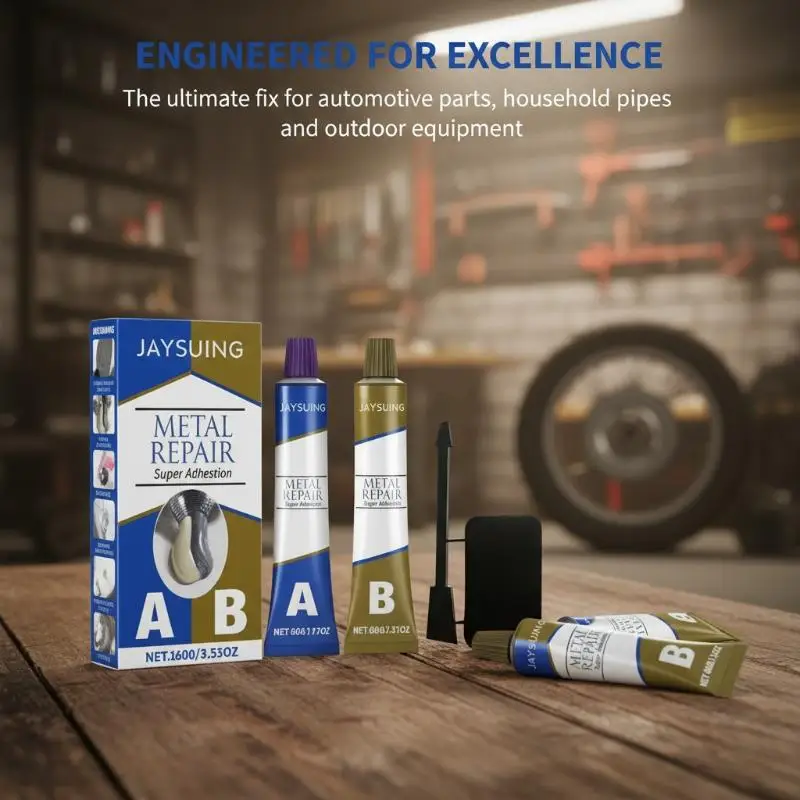 AB Glue Strong Adhesive Agent for Metal Steel Aluminum Rods Quick Fuse Cold Weld Tool for Home DIY Repair Projects
