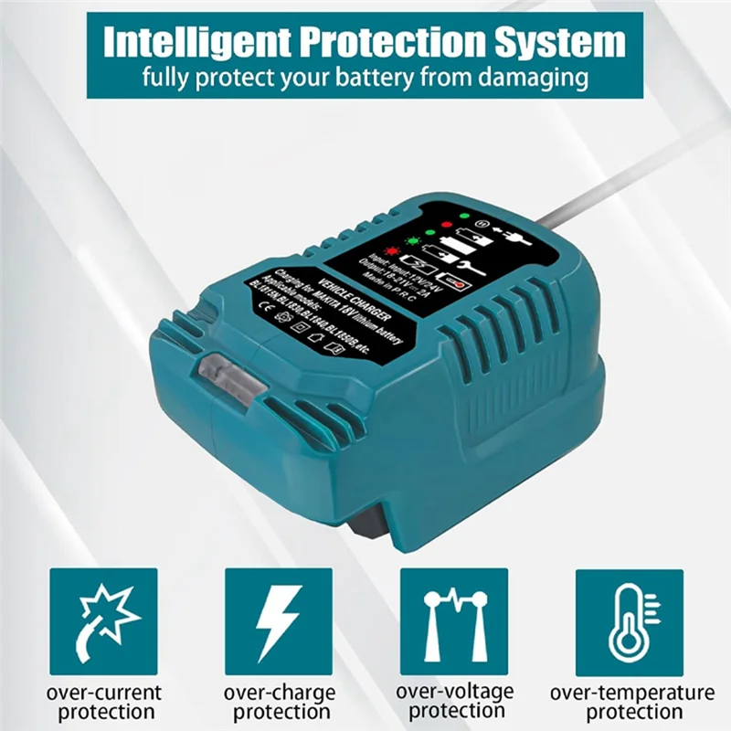 AB47-แบบพกพา Mini Battery Charger สําหรับ 18V Li-แบตเตอรี่สําหรับ BL1415 BL1420 BL1815 BL1830 BL1840 BL1860
