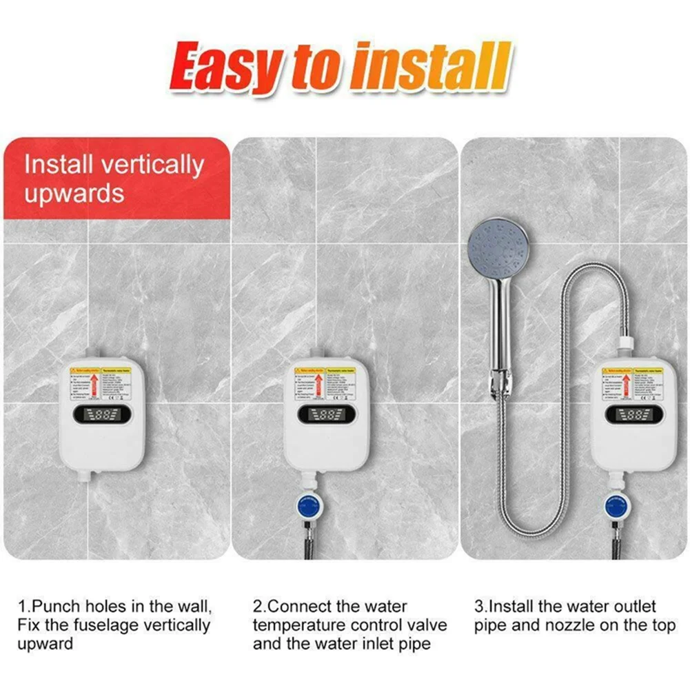 A09G-3500W الكهربائية شكر فوري سخان الماء الساخن 110 فولت الحمام صنبور الحنفية التدفئة 3 ثانية التدفئة الفورية الولايات المتحدة التوصيل