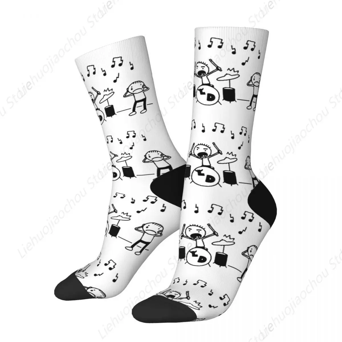 Autumn Winter Cool Women Men Loded Diper Logo Music Socks Diary of a Wimpy Kid Breathable Crew Socks