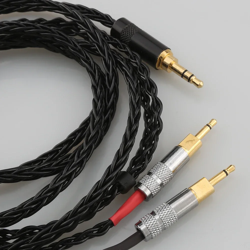 Upgrade 4.4mm/2.5mm Balance Audio Cable for Sennheise HD700 Headphone Headse 8 Shares Single Copper Plated Silver Line