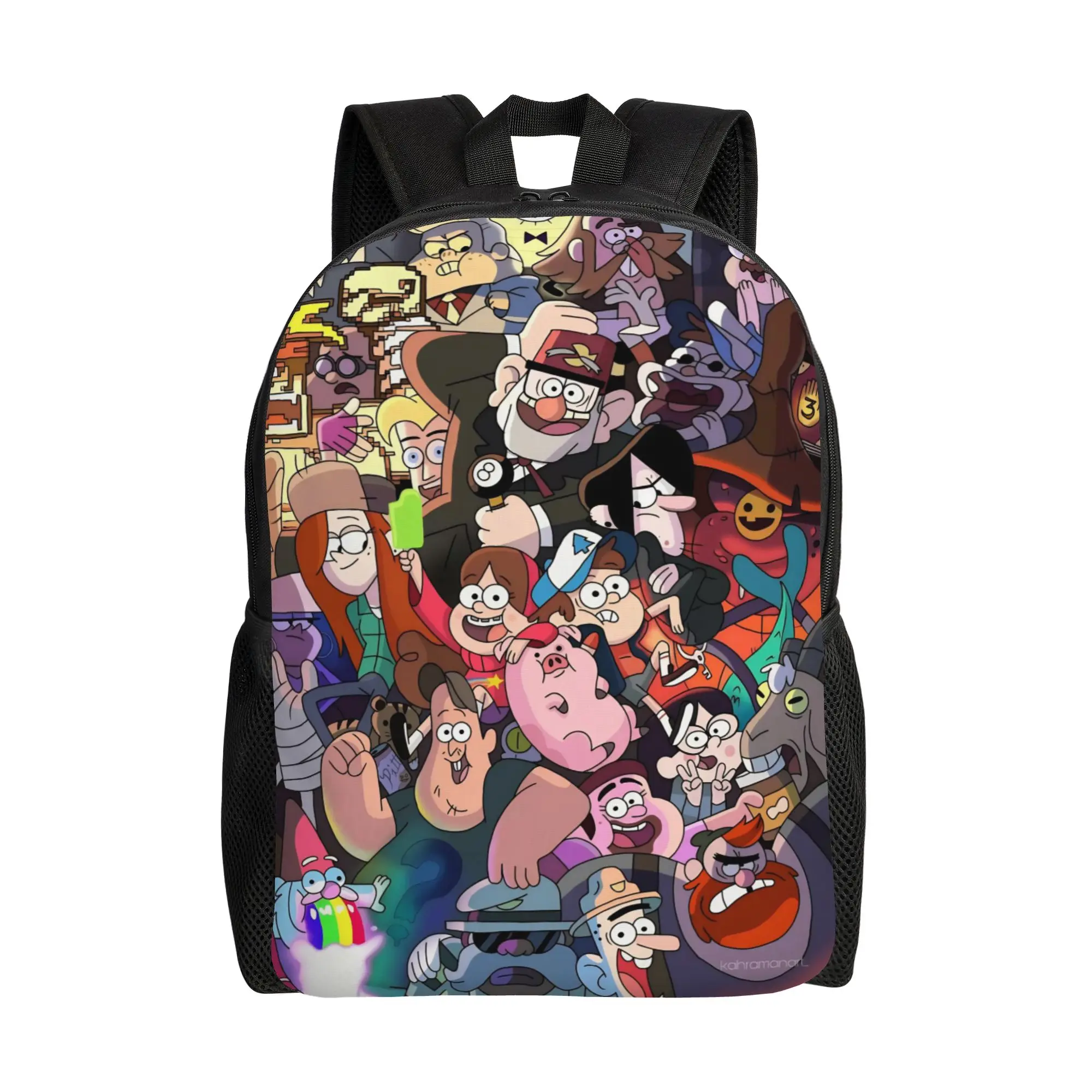 G-Gravity Falls Kid Backpack for Kids Girls Boys  Backpacks Lovely Preschool Child Bookbag