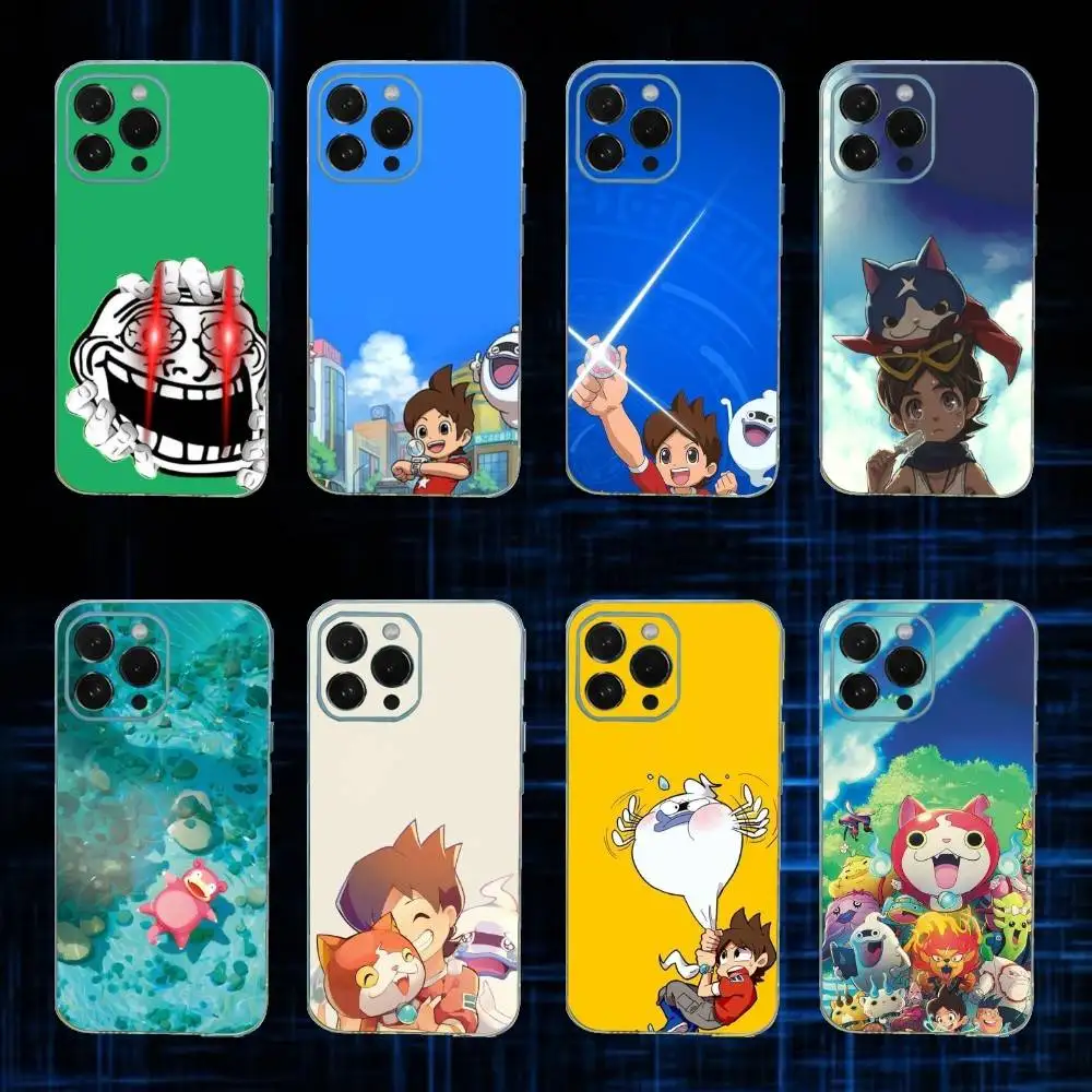 

Y-Yokai Game W-Watch Phone Case For iPhone17,16,15,14,13,12,11 Plus,Pro Max Soft Transparent Cover