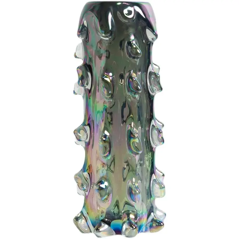 Ornament European Light Luxury Decorative Vase Glazed Ornament Living Room TV Cabinet Model Room Home Hotel Flower Arrangement
