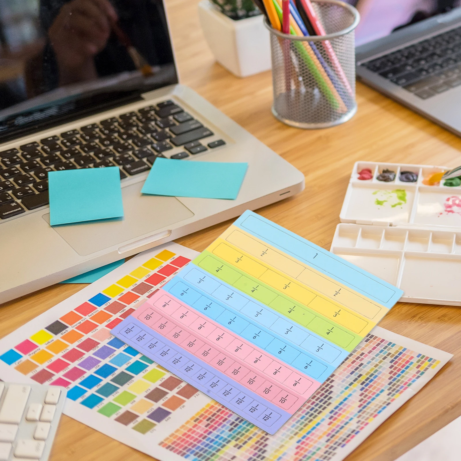 

1Set Magnetic Fraction Manipulatives Educational Puzzle Set Fraction Circles Tiles Math Teaching Demonstrator for Classroom