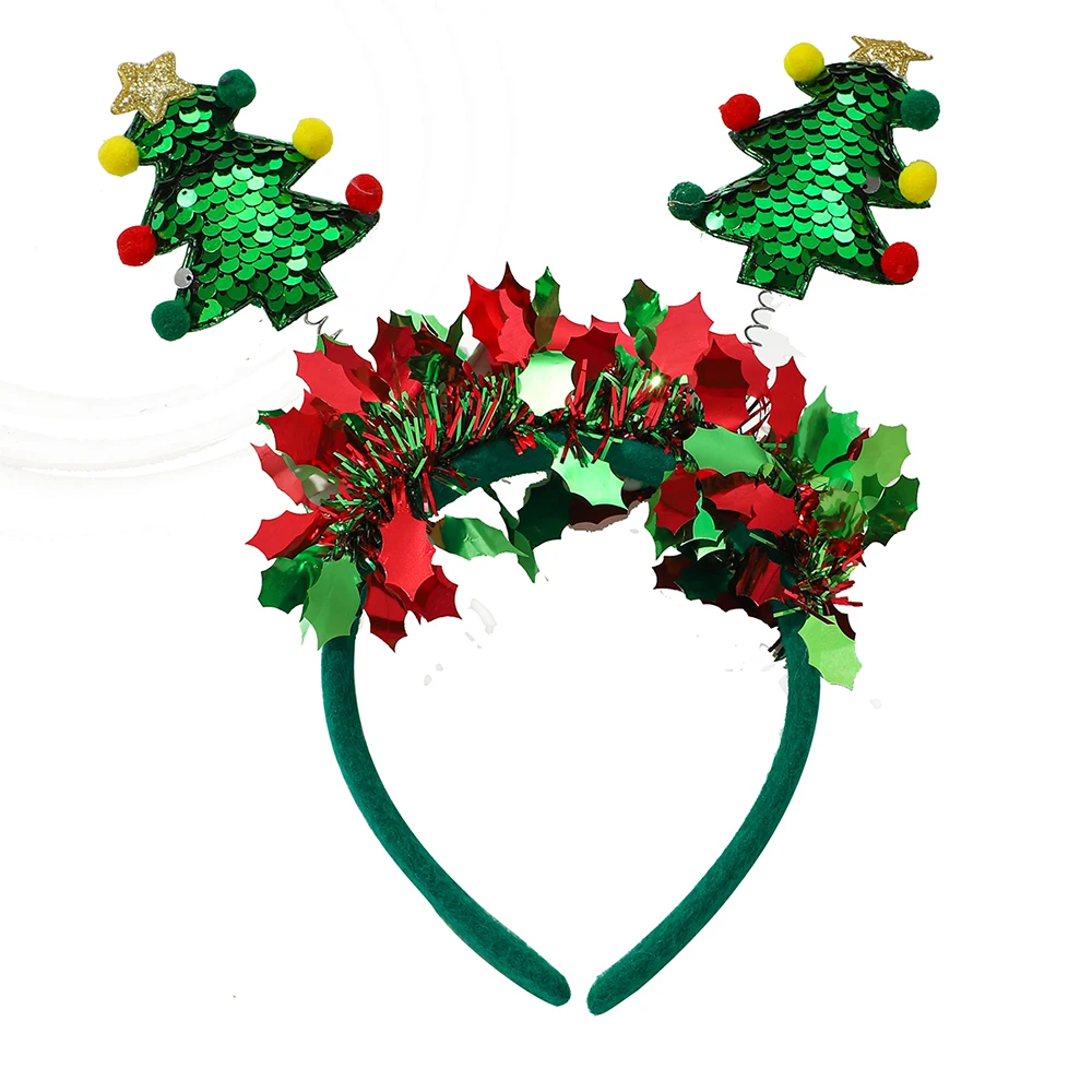 1/3 PCS Weihnachten Stirnband Santa Claus Elf Weihnachtsbaum Stern Kopfbedeckung Dekorationen für Mädchen Frauen Frohe Weihnachten Neujahr Geschenke – Detail 6