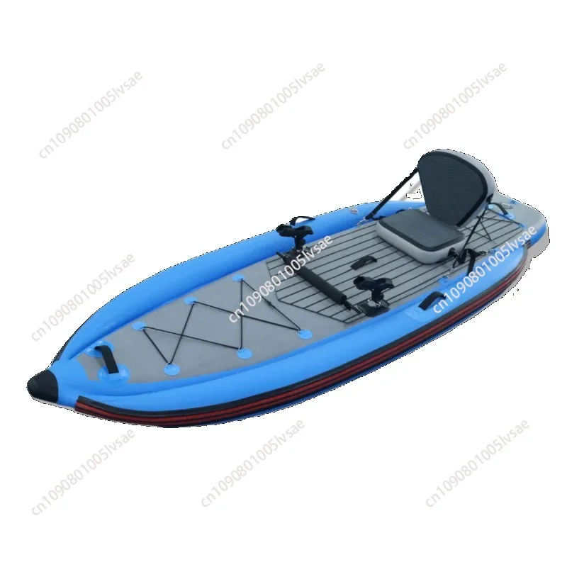 

Outdoor Sports Inflatable 1 Person Sit On Top Seat Fishing Kayak Inflatable Single Person Fishing Canoe