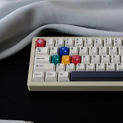150 Keys Anime Retro Gamees Boy White Keycaps Cherry Profile PBT Keycap for MX Switch DIY ISO Layout GMK Mechanical Keyboard Cap
