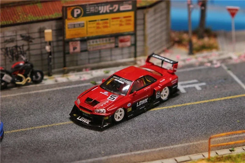 Street Weapon 1:64 LBWK ER34 red open version limited 1000 Diecast Model Car