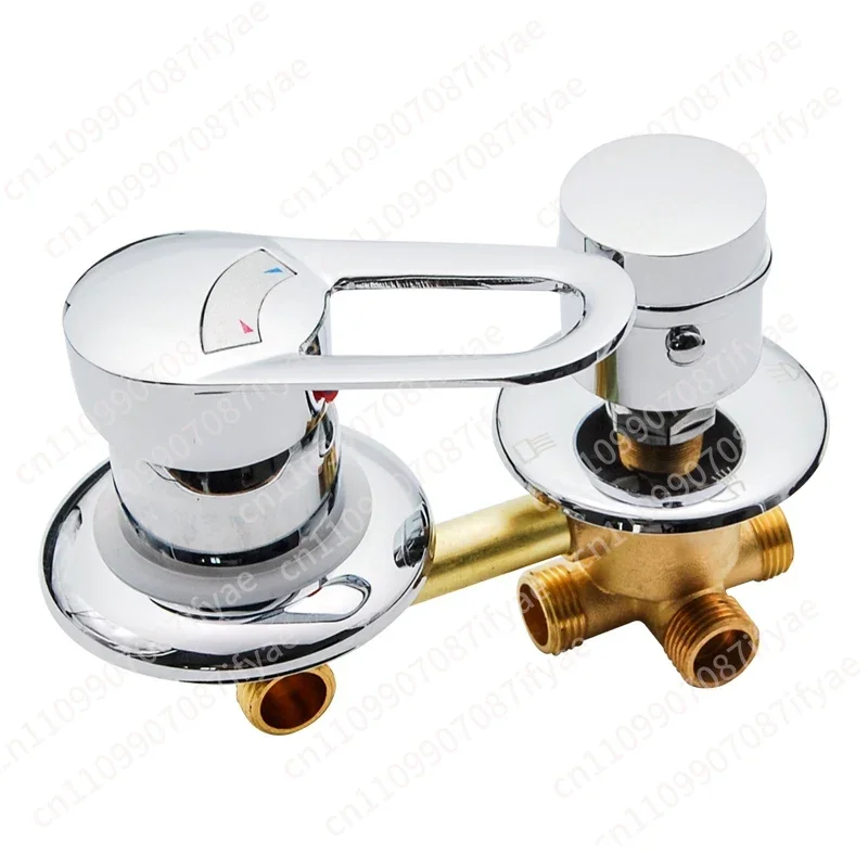 Integral shower room faucet hot and cold mixing valve bathroom gear regulator faucet switch valve accessories
