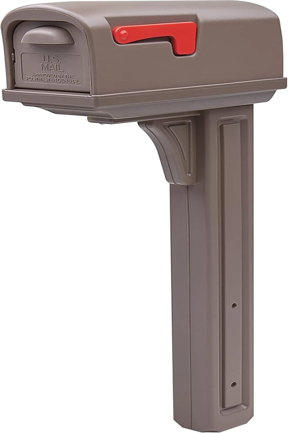 Classic Plastic, Dual Access, Mailbox and Post Kit, GCL100BAM, Black, Medium Capacity