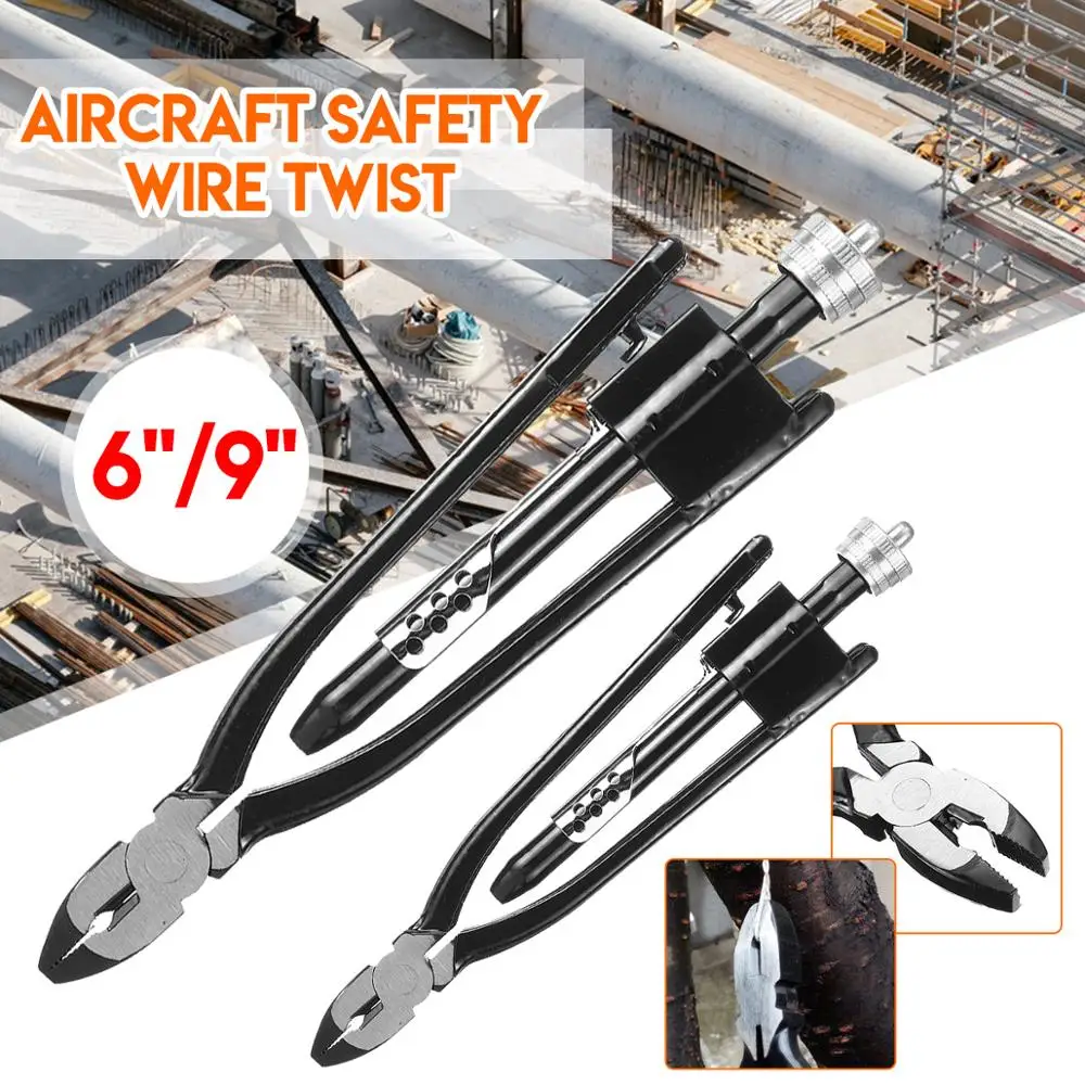 9inch 6inch Aircraft Safety Wire Twisting Wiring Lock Pliers Tool Electrical