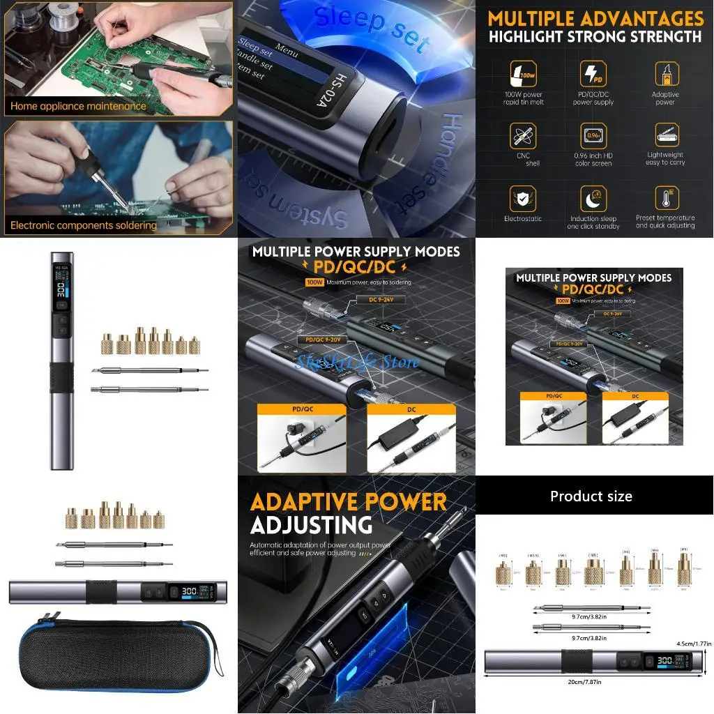 

E65E Metal Heat Insert and Specializeds Soldering Iron Tip for 3D Printing Accessories